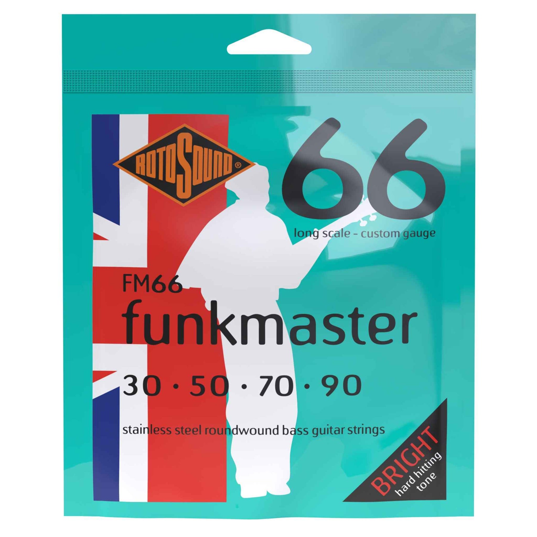 Rotosound FM66 Swing Bass Funkmaster Stainless Steel - Extra Light 30-90