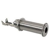 Switchcraft Thick Panel Barrel Jack Socket - Nickel