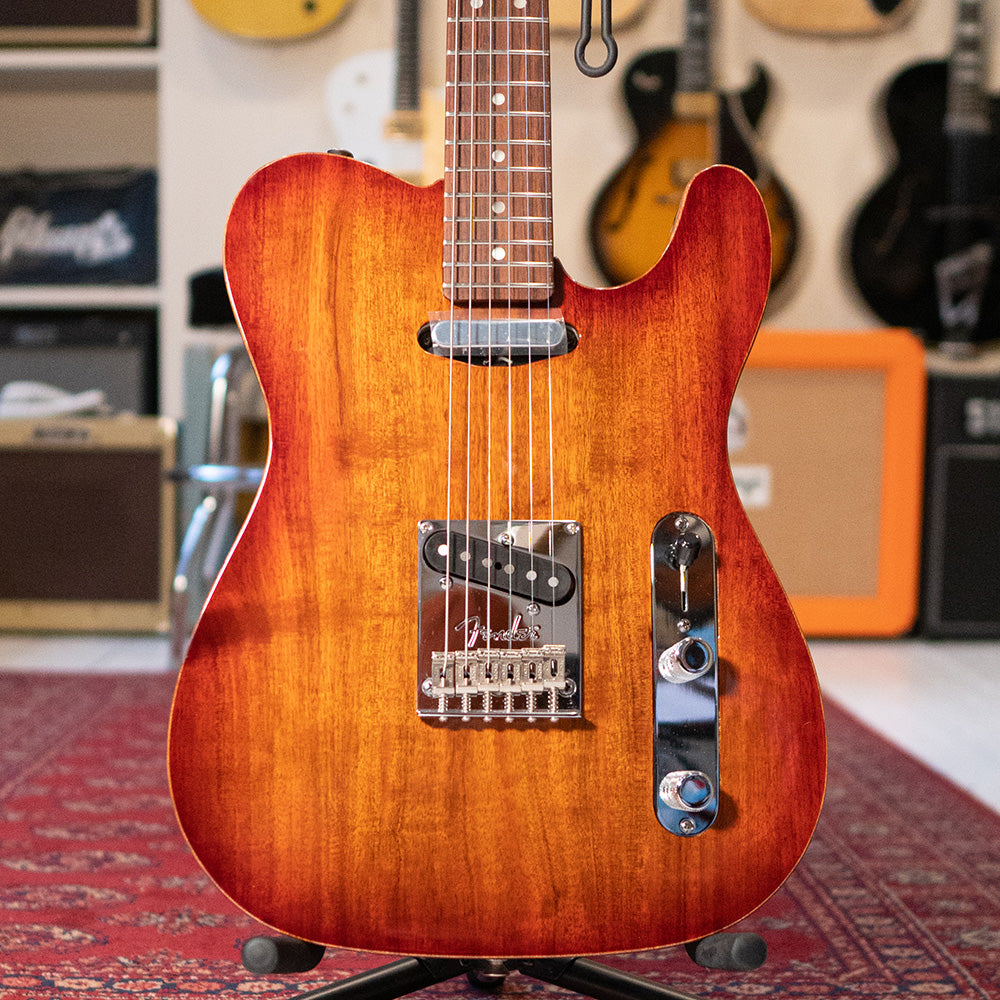 2012 Fender Select Carved Koa Top Telecaster - Preowned with G&G Hard Case