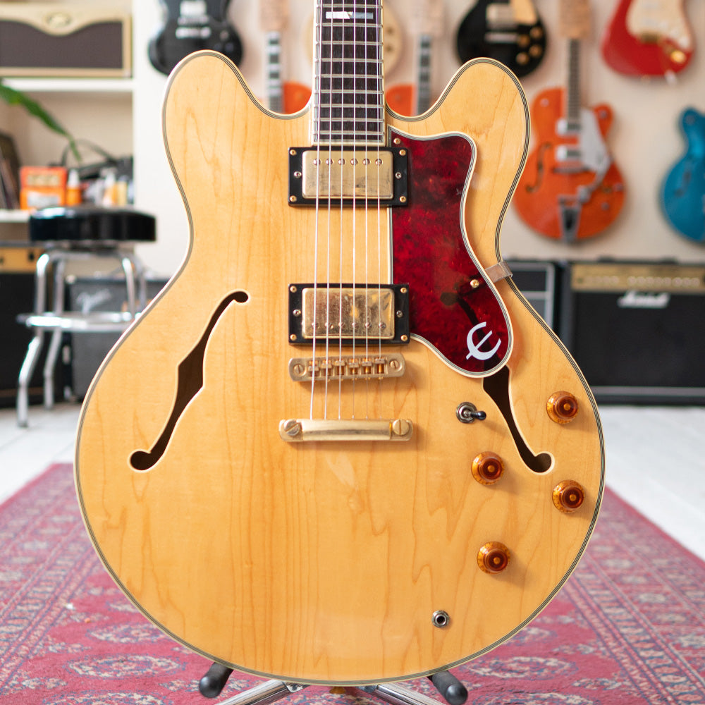 Epiphone MIK Sheraton Electric Guitar W/Hard Case- Natural - Preowned