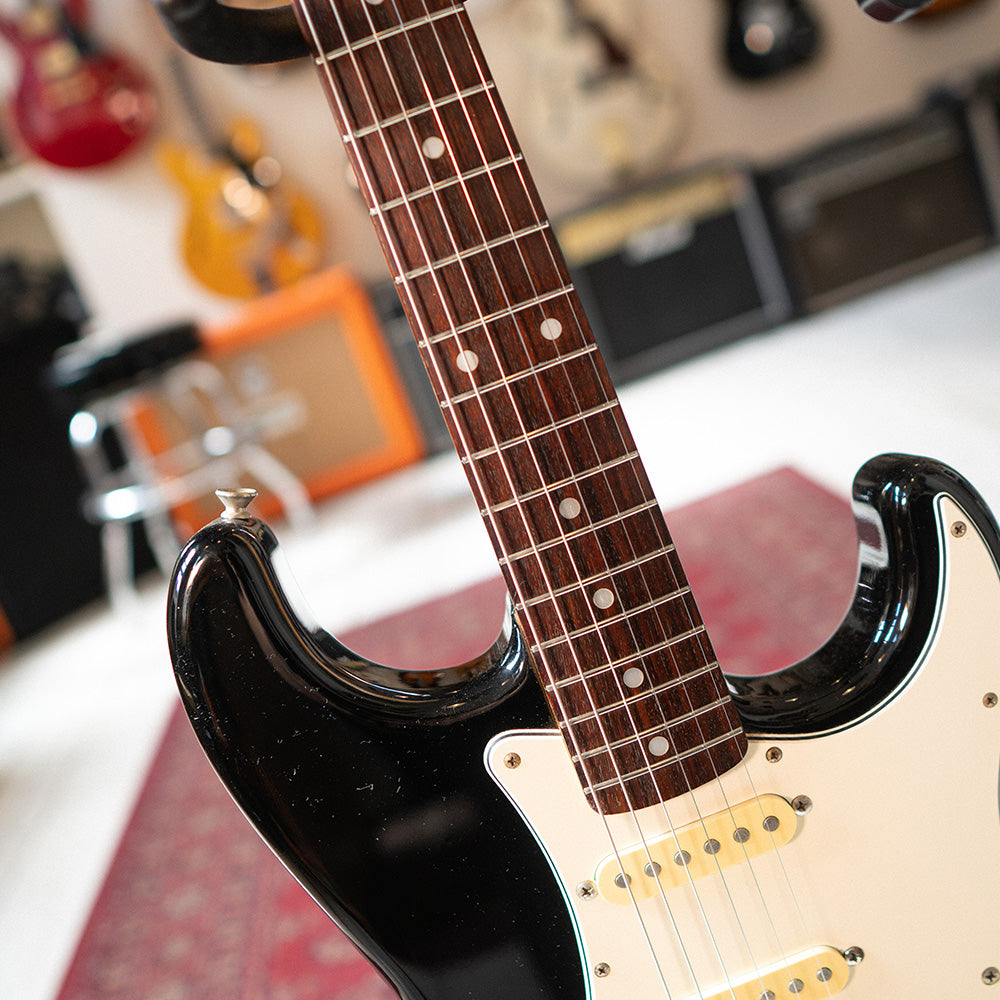 1995 Squier MIJ Stratocaster - Black - Rosewood - Preowned