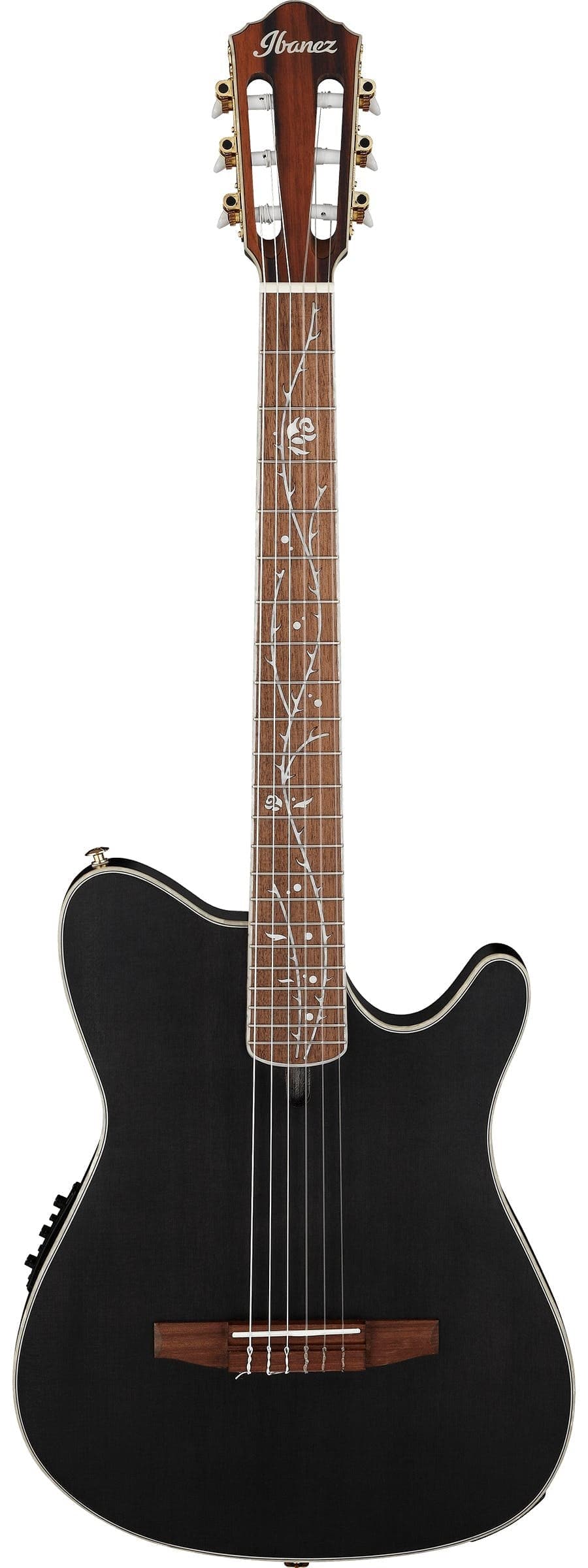 Ibanez TOD10N Tim Henson Signature "Tree of Death" Nylon-String Electro Acoustic Guitar in Transparent Black - B-Stock