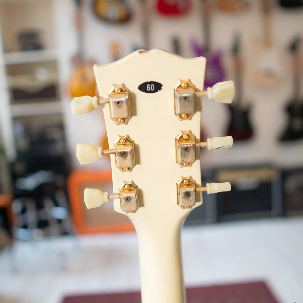 1985 Tokai LC-60 Les Paul Custom Style In Vintage White Burst With Gig Bag - Preowned