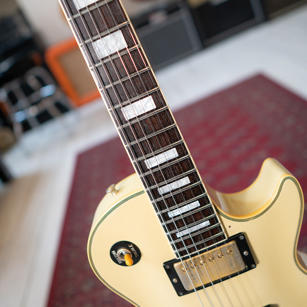 1985 Tokai LC-60 Les Paul Custom Style In Vintage White Burst With Gig Bag - Preowned