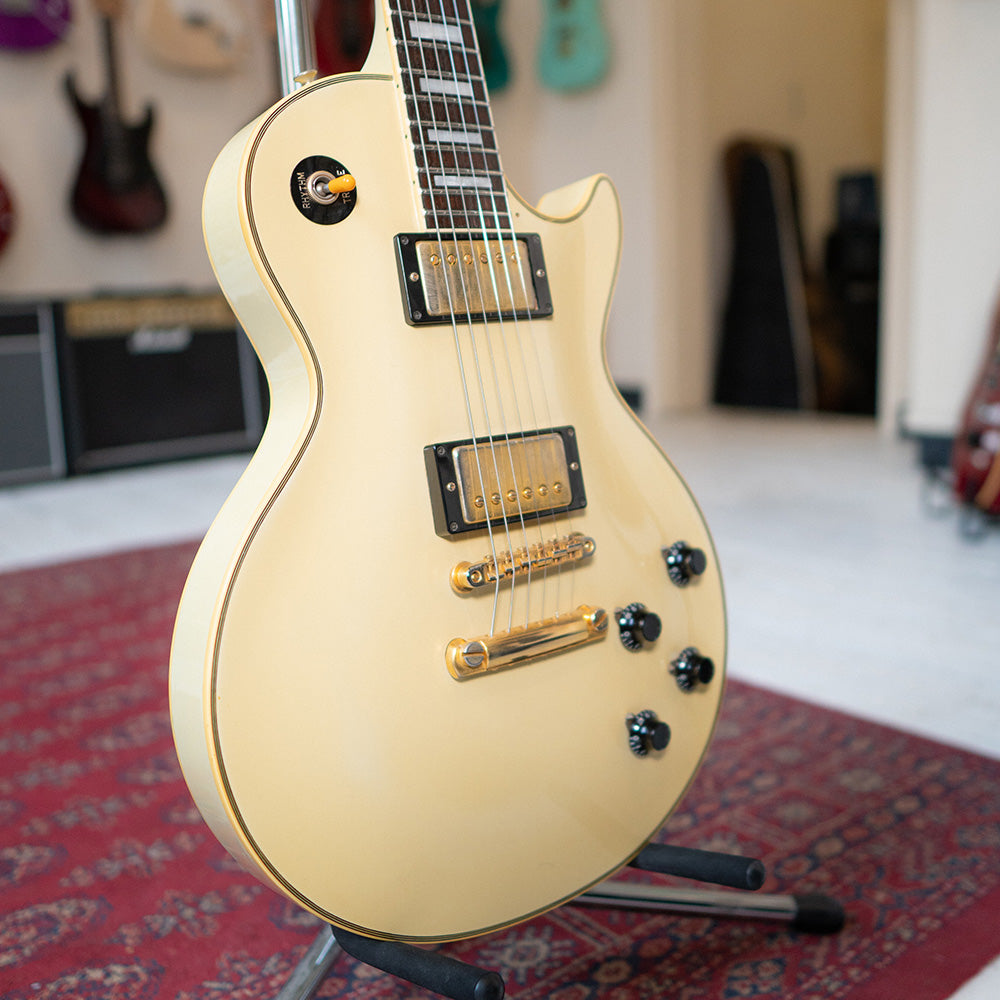 1985 Tokai LC-60 Les Paul Custom Style In Vintage White Burst With Gig Bag - Preowned