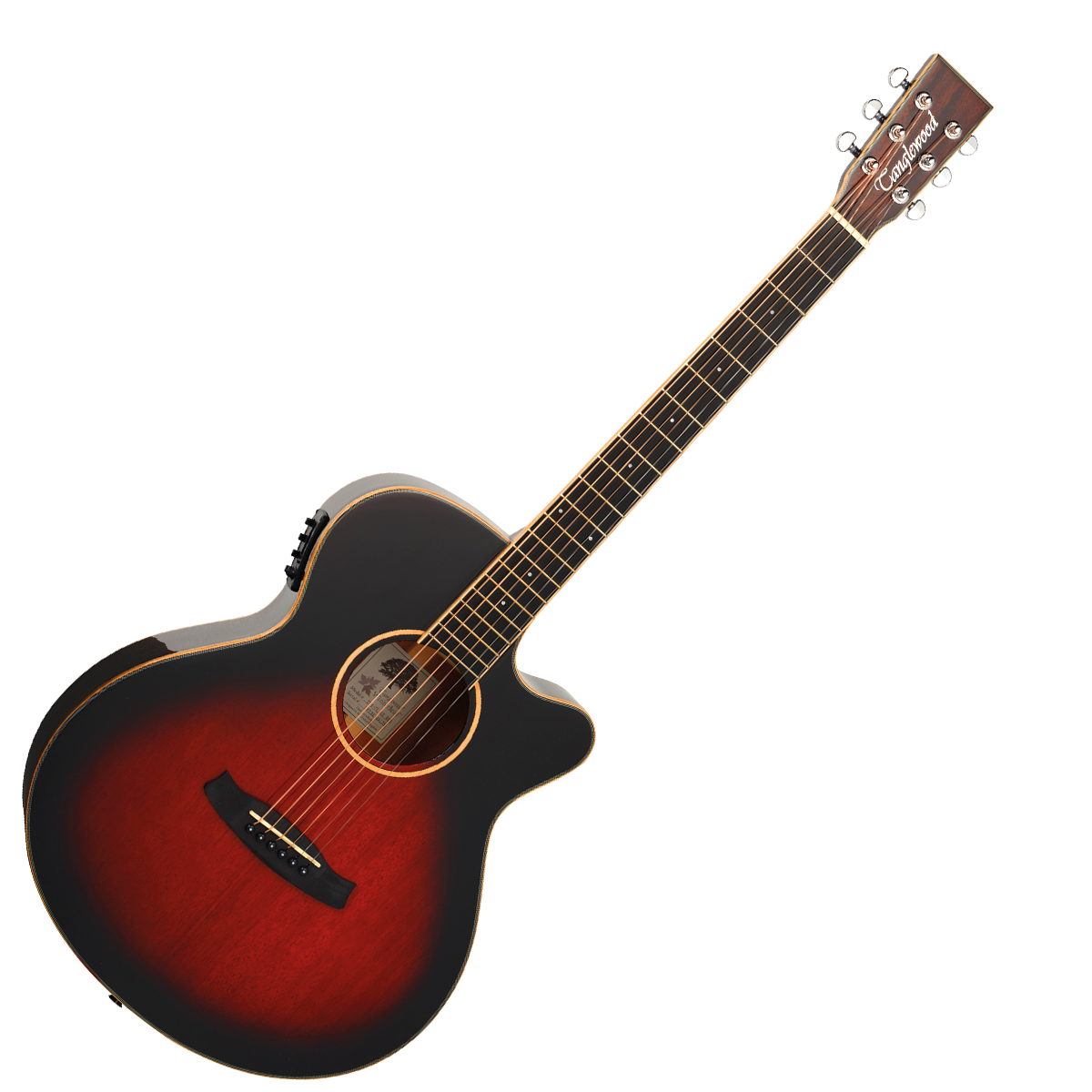 Tanglewood TW4TLCEAVB Winterleaf Thinline Cutaway Electro-Acoustic Guitar - Antique Violin Burst