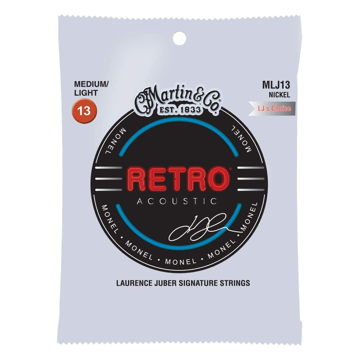 Martin Strings MLJ13 Retro Monel LJ's Choice Medium/ Light - 13-56