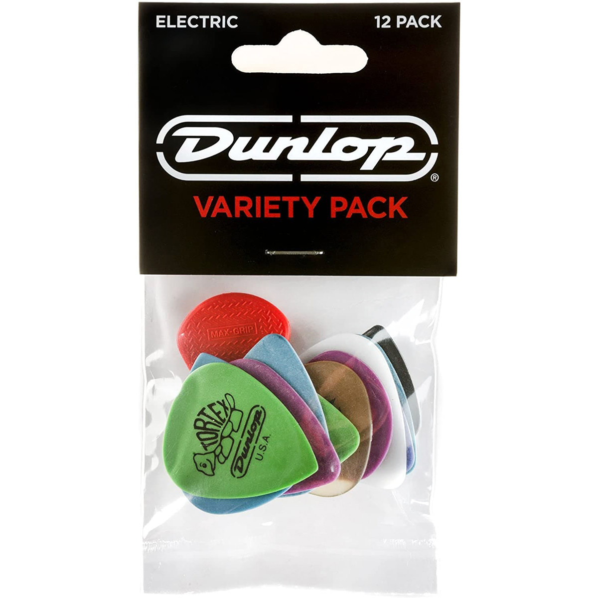 Jim Dunlop PVP113 Electric Guitar Plectrum Variety Pack - 12 Pack