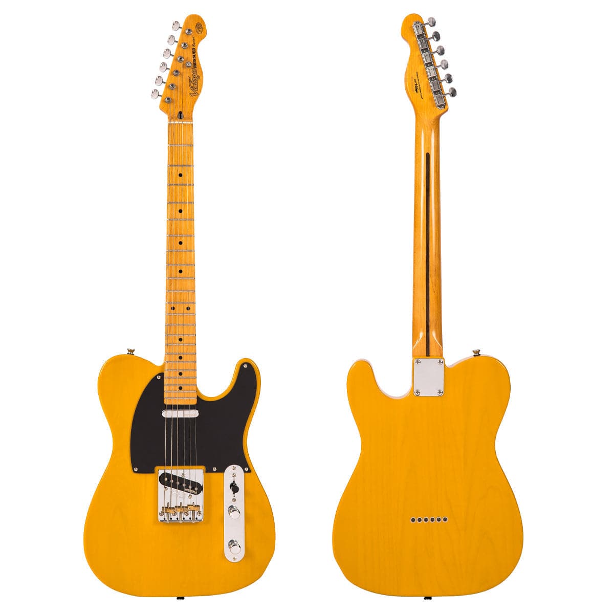 Vintage V52 ReIssued Electric Guitar - Butterscotch