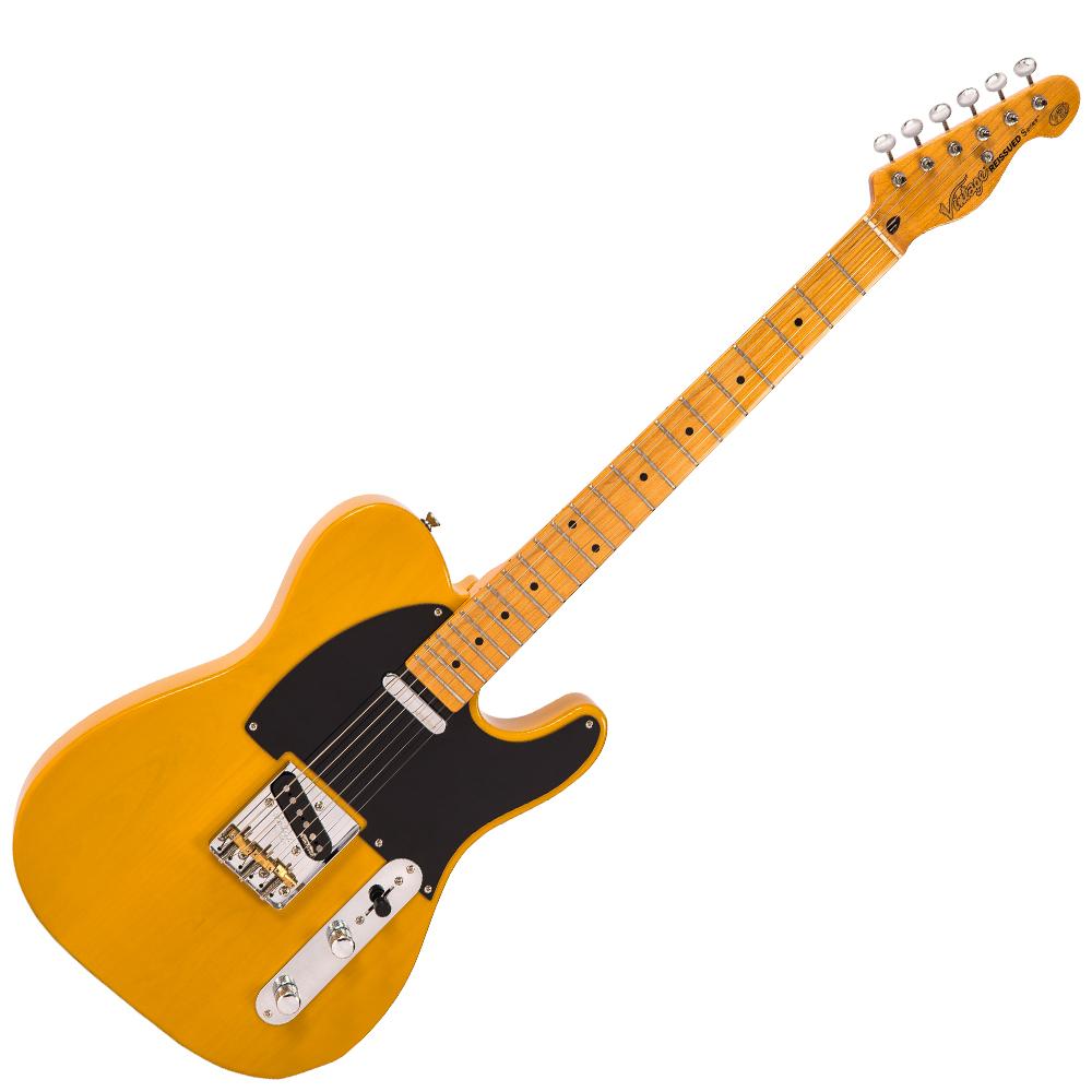 Vintage V52 ReIssued Electric Guitar ~ Butterscotch