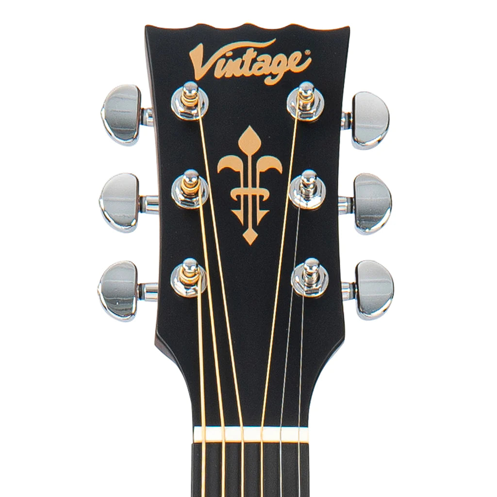 Vintage Stage Series VEC300SB 'Folk' Cutaway Electro-Acoustic Guitar - Sunburst