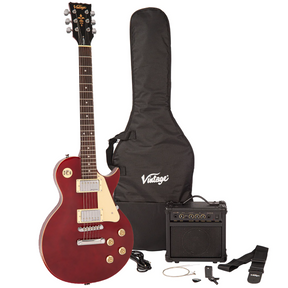 Vintage V10 Electric Guitar Starter Package - Cherry Sunburst with Guitar, Amp & Accessories