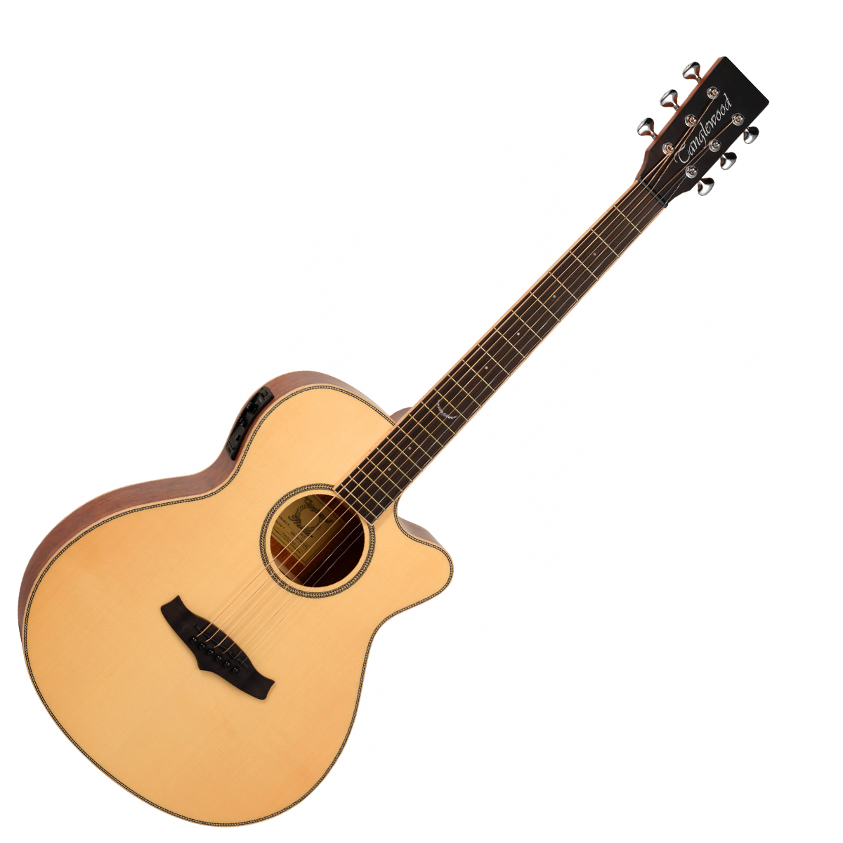 Tanglewood TP4CE Premier Series Super Folk - Natural Premier Gloss