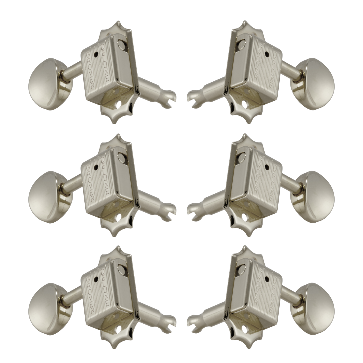 Grover 133N Deluxe Vintage Machine Heads 3 a side - Nickel