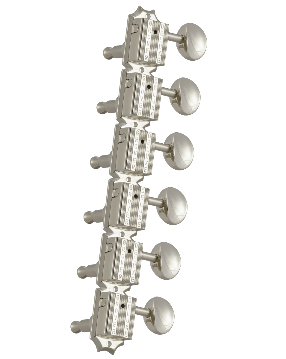 Grover 136N6 Vintage Deluxe Machine Heads - 6 in Line - Nickel