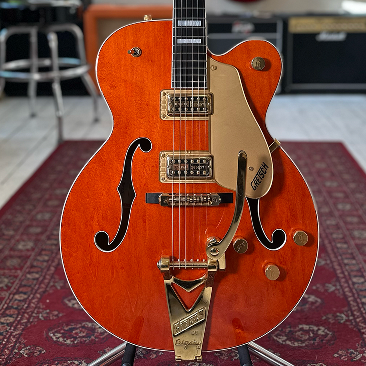 1995 Gretsch 6120 MIJ With OHSC - Nashville Orange Stain - Preowned
