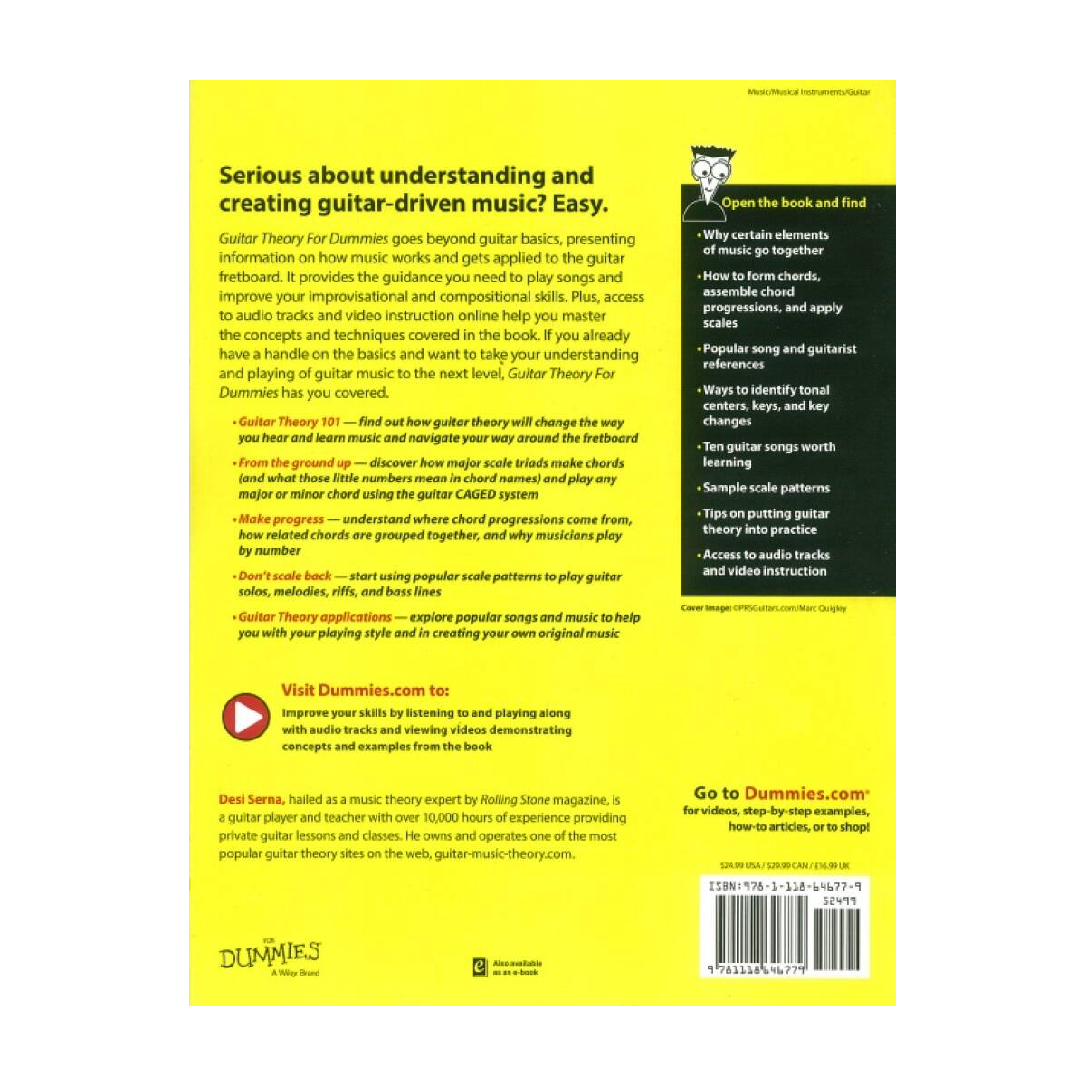 Guitar Theory For Dummies - Guitar Tuition Book