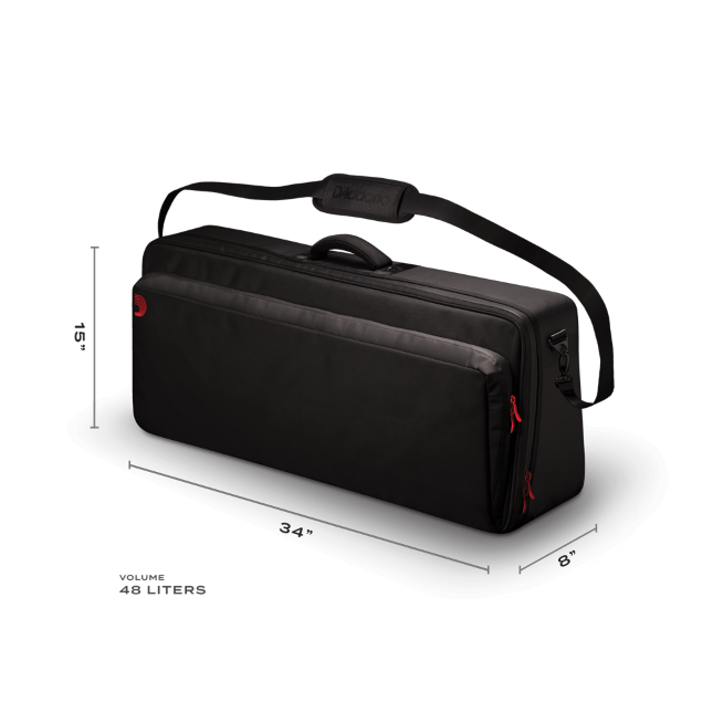 D'Addario XPND2 Pedal Board Case - Blackline Transport Pack 2