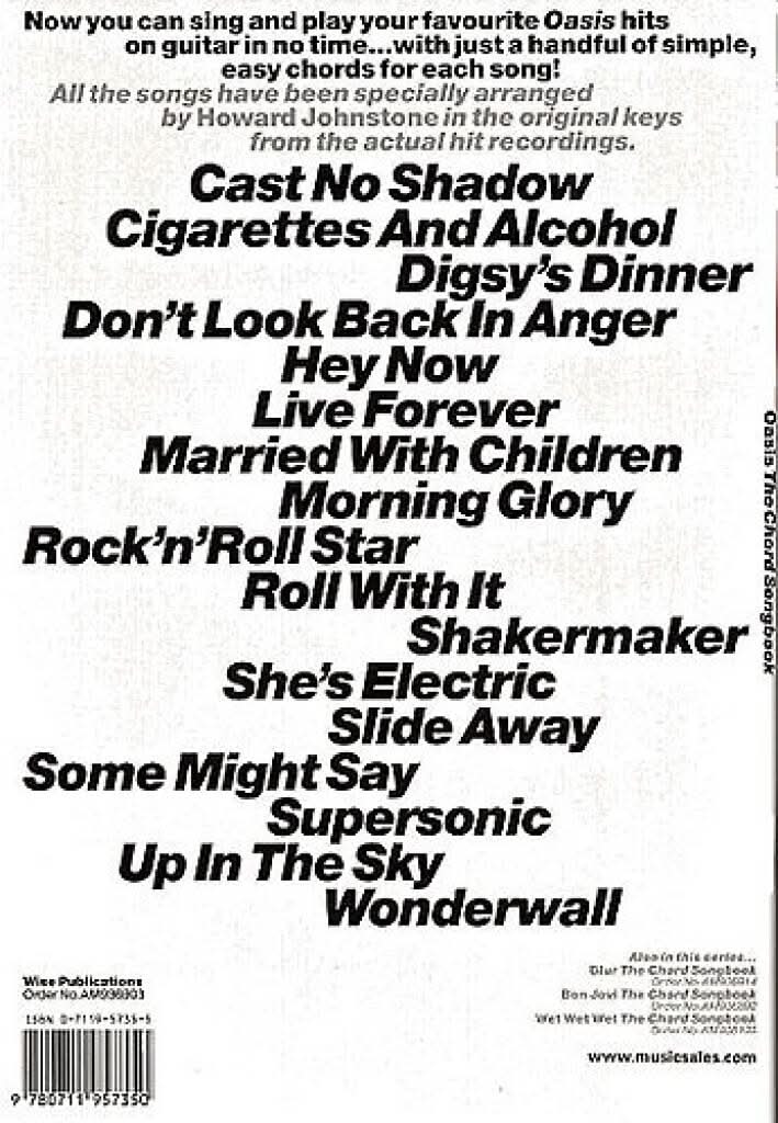 Oasis - The Chord Songbook