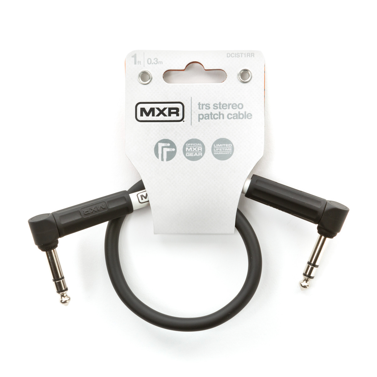 MXR TRS Stereo Patch Cable - 1 Foot