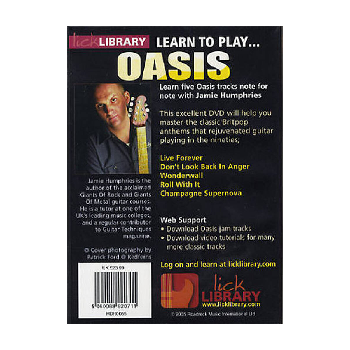 Learn To Play Oasis on Guitar - DVD