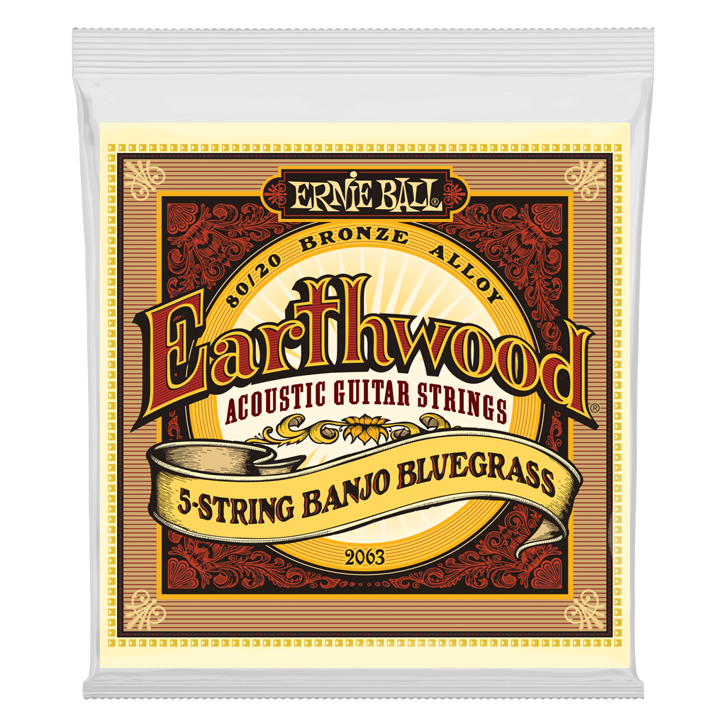 Ernie Ball Earth Wood 2063 5 String Banjo Bluegrass