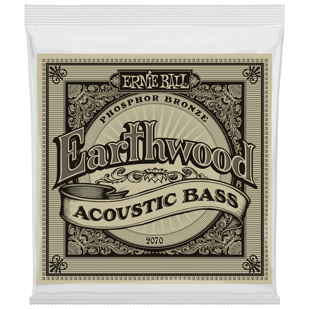 Ernie Ball 2070 Earthwood Phosphor Bronze Acoustic Bass Strings - 45-95