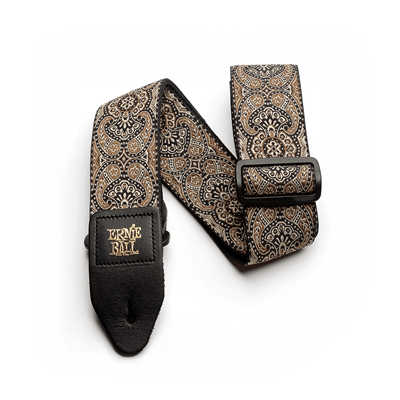 Ernie Ball Strap Jacquard Gold And Black Paisley