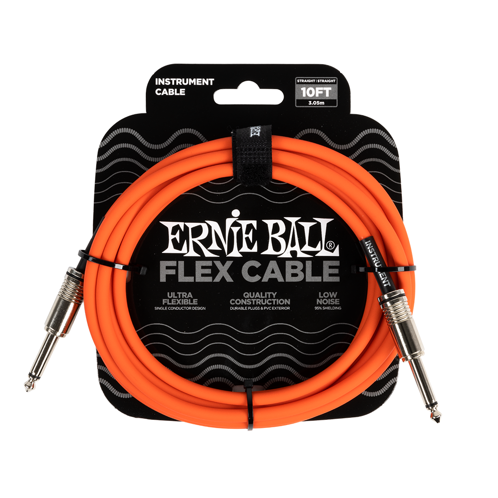 Ernie Ball Flex Instrument Cable 10ft - Orange