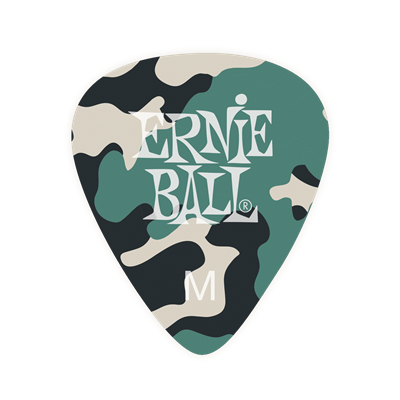 Ernie Ball Camo Picks 12 Pack - Medium .72mm