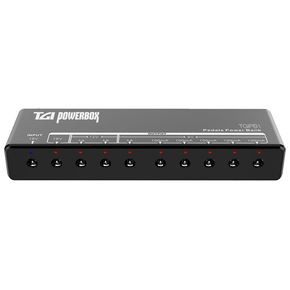 9v power bank for guitar effect pedals TGI Power Box 9-Way Isolated Pedal Power Supply