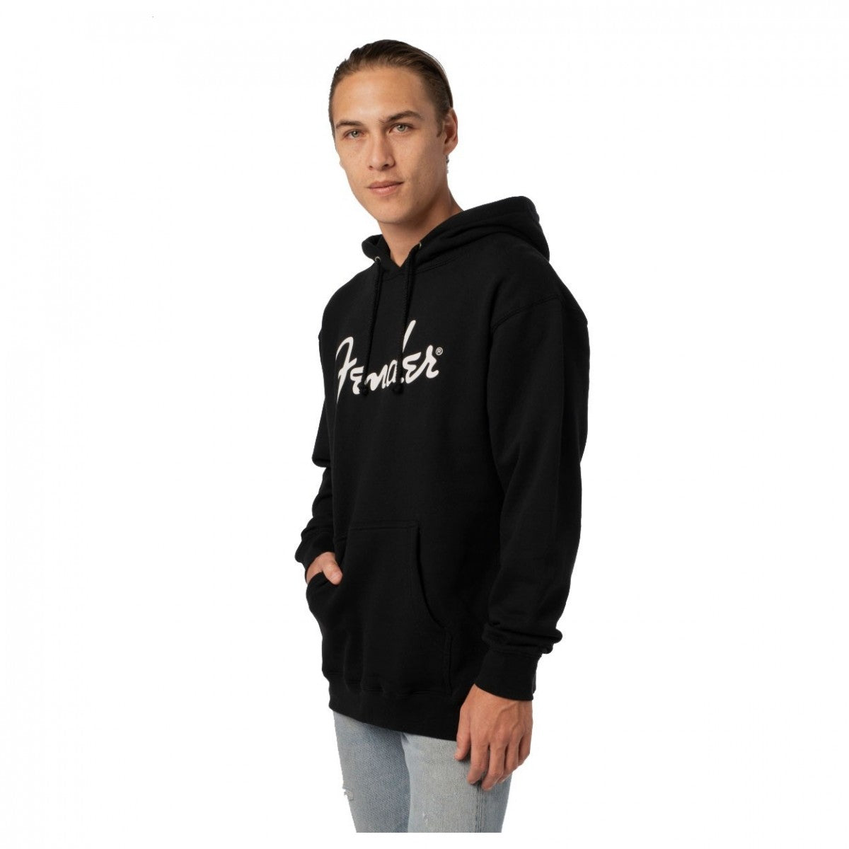 Fender Spaghetti Logo Hoodie - Black - Large