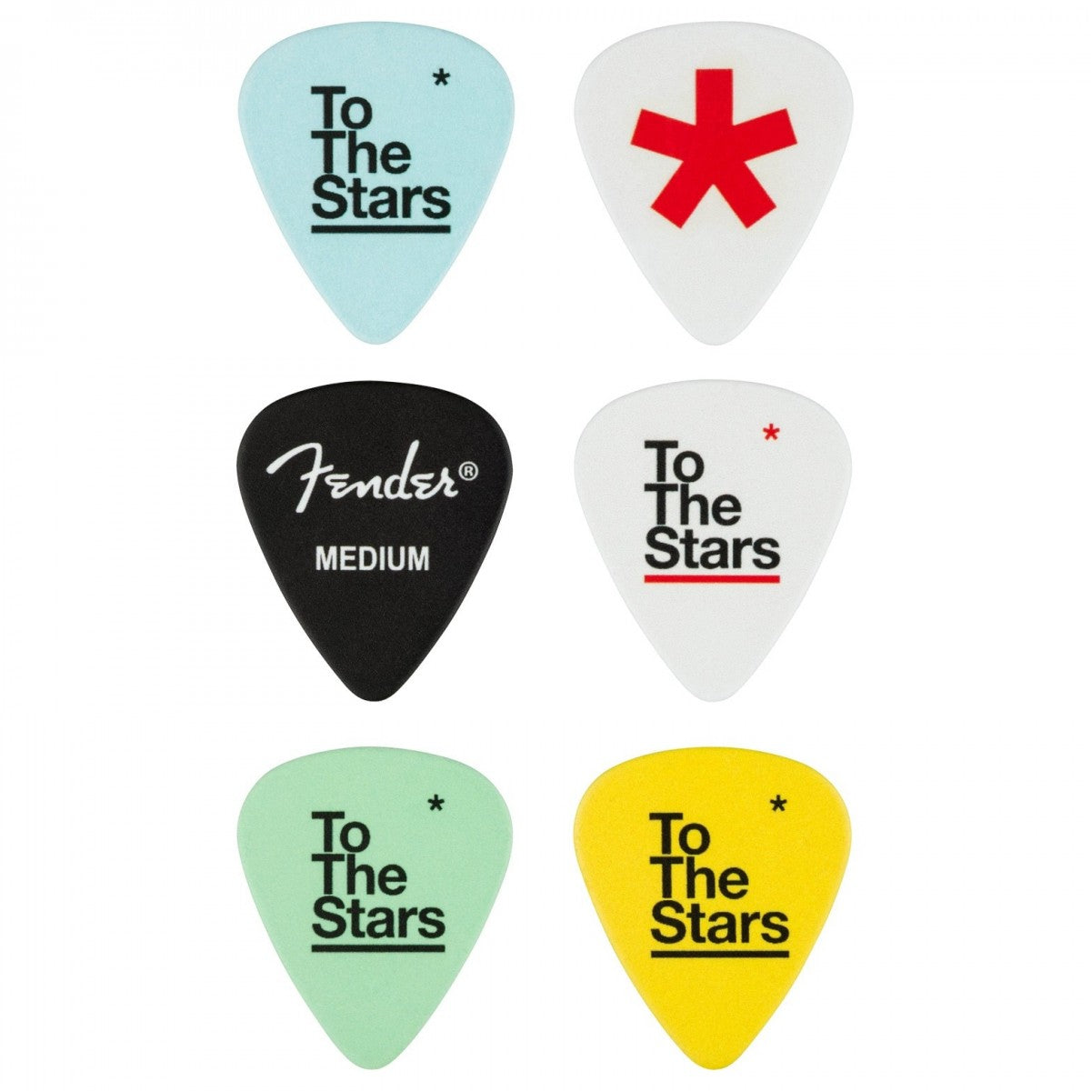 Fender Tom Delonge 'To The Stars' 351 Celluloid Plectrum Pack