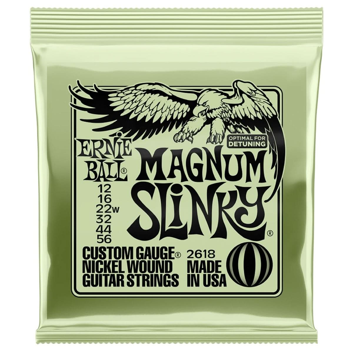 Ernie Ball 2618 Magnum Slinky Nickel Wound Electric Guitar Strings - 12-56