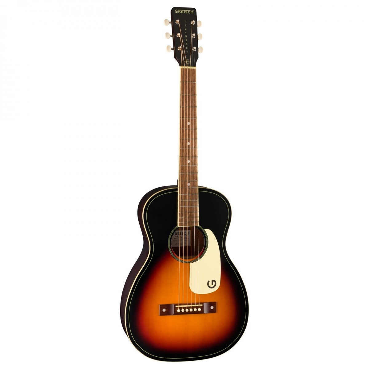 Gretsch Jim Dandy Parlor - Walnut Fingerboard with White Pickguard - Rex Burst