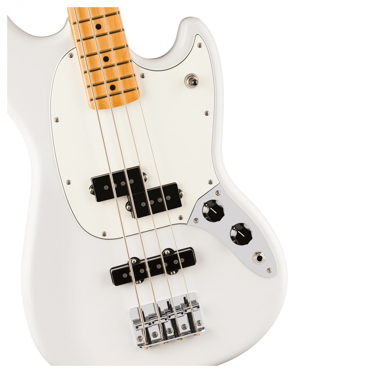 Fender Player II Mustang Bass PJ - Maple Fingerboard - Polar White