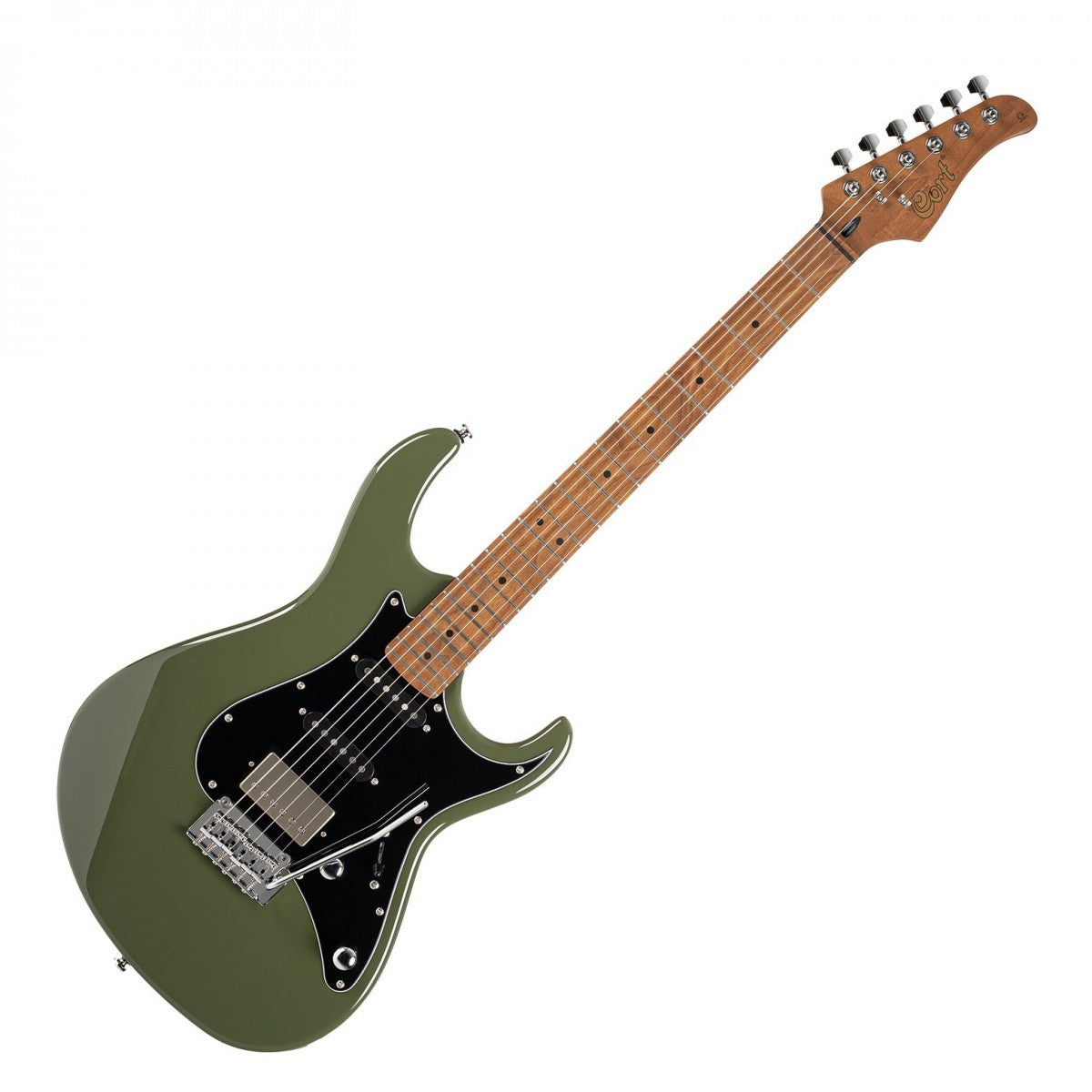 G250SE Electric Guitar with Roasted Maple Neck - Olive Dark Green