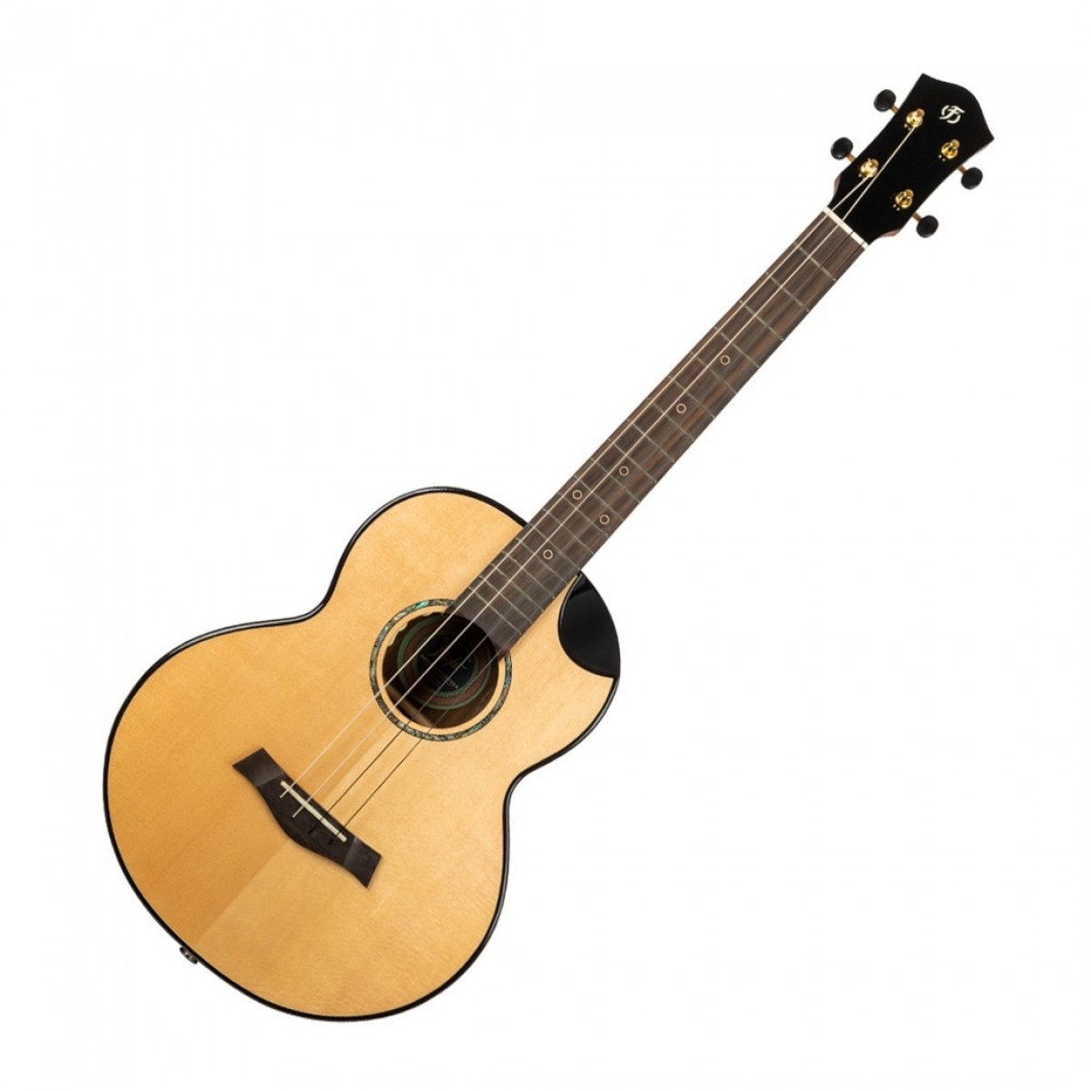 Aurora Baritone Electro Acoustic Ukulele - Solid Top with Gig Bag