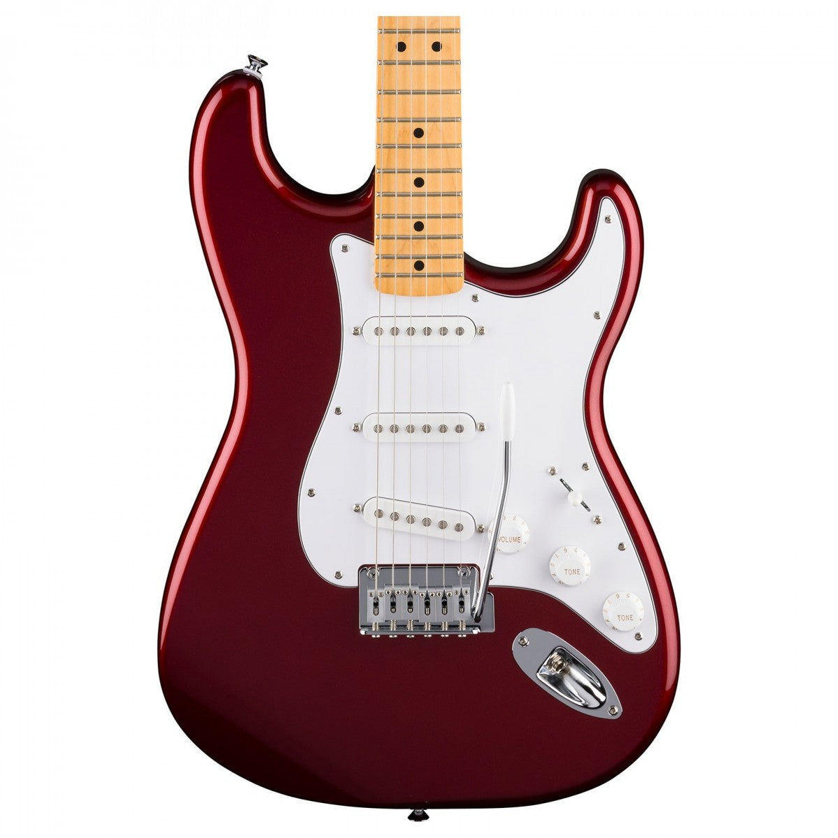 Fender Standard Stratocaster Maple Fingerboard White Pickguard - Candy Cola