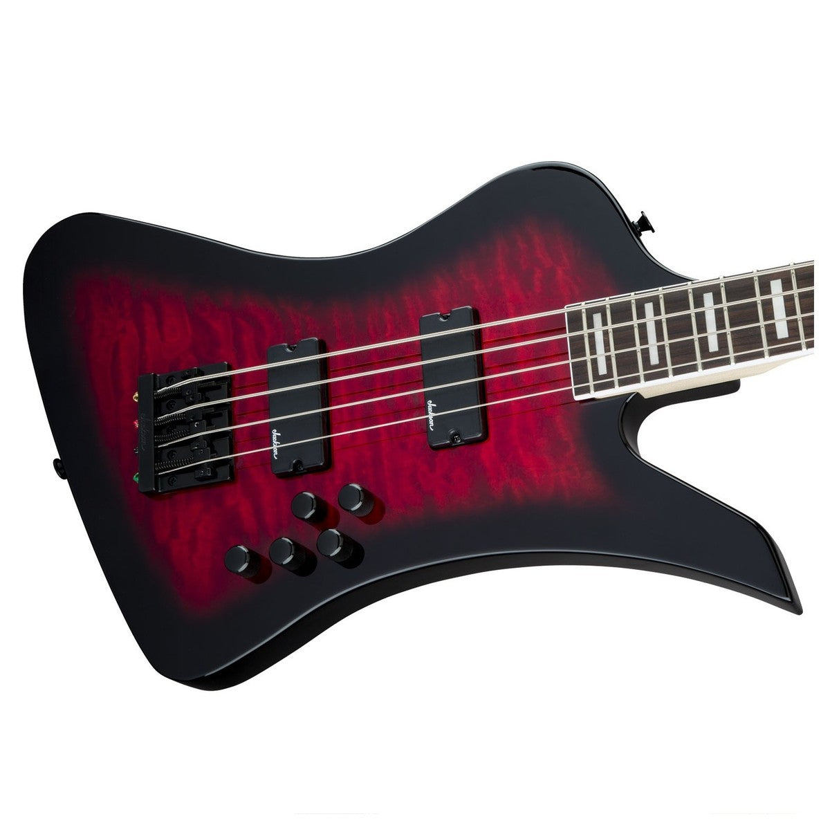 Jackson JS Series Kelly Bird JS3Q - Amaranth Fingerboard - Transparent Red Burst
