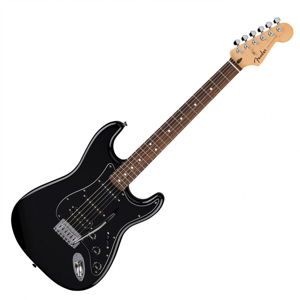 Fender Standard Stratocaster HSS Laurel Fingerboard Black Pickguard - Black