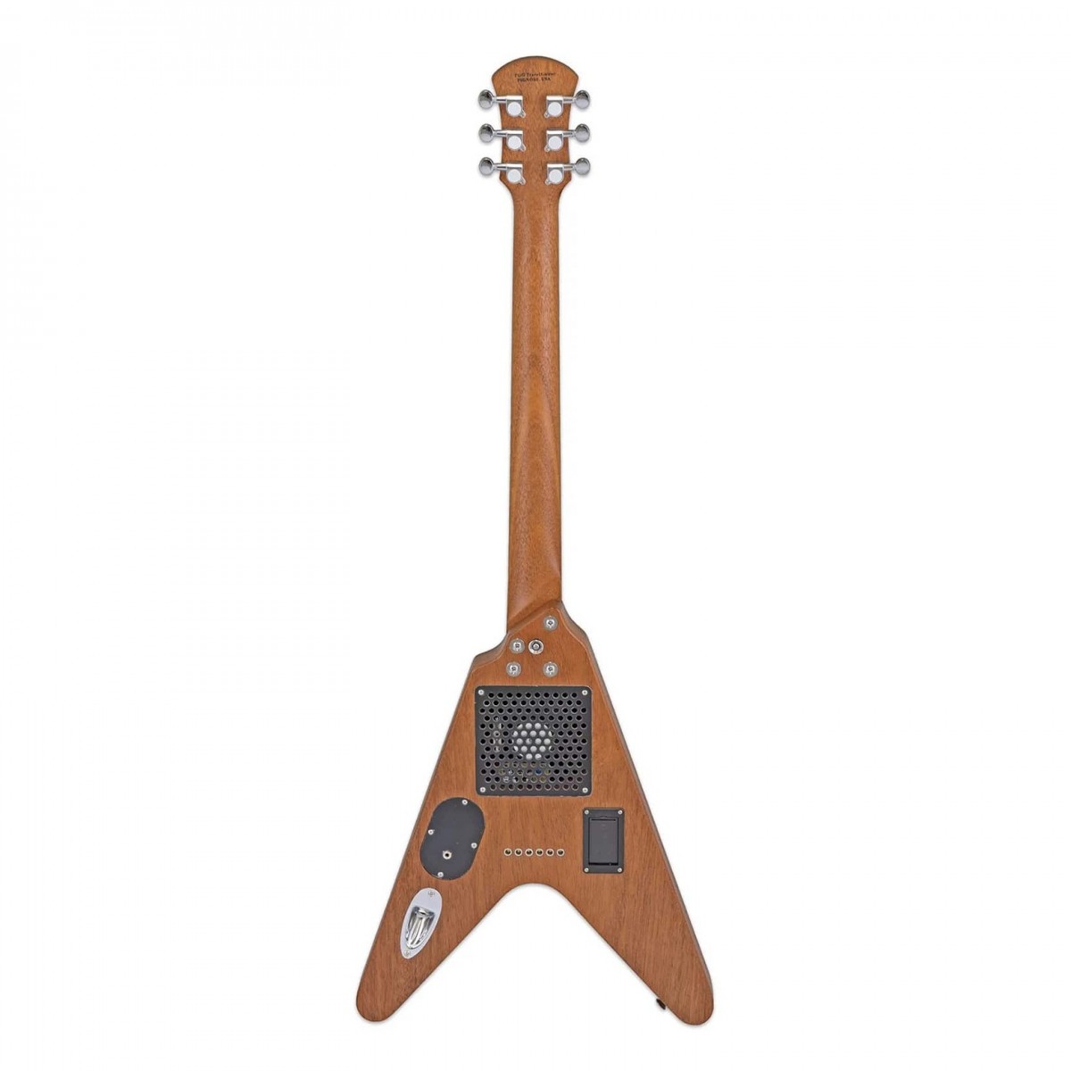 Pignose PGG-200V, Flying V With Built In Speaker - Stained Brown