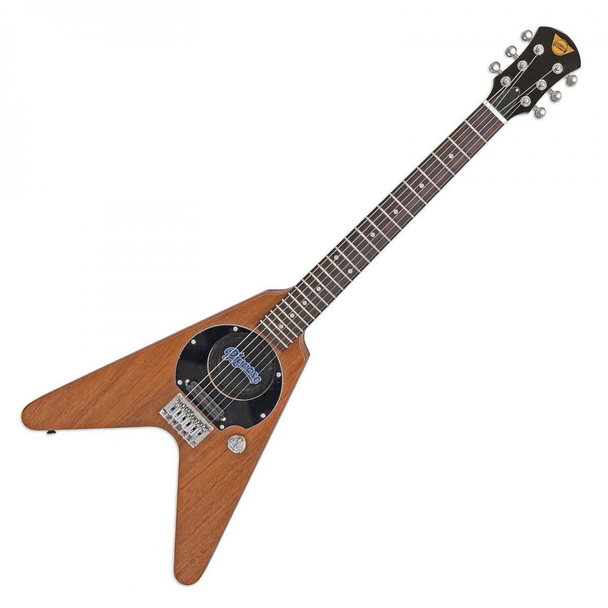 Pignose PGG-200V, Flying V With Built In Speaker - Stained Brown