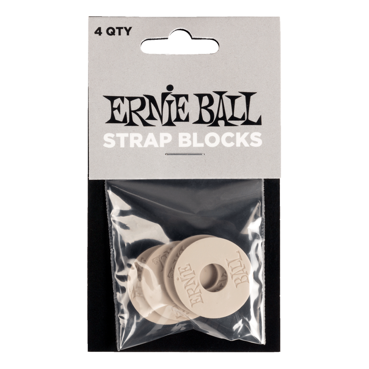 Ernie Ball Strap Blocks Grey - 4 Pack