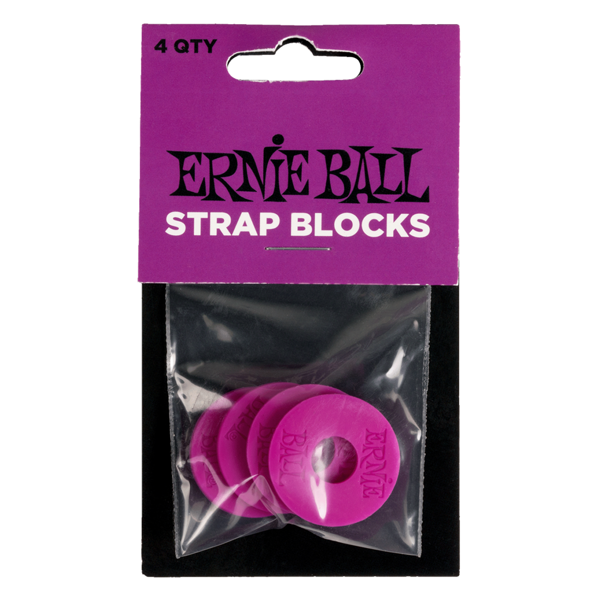 Ernie Ball Strap Blocks Purple - 4 Pack