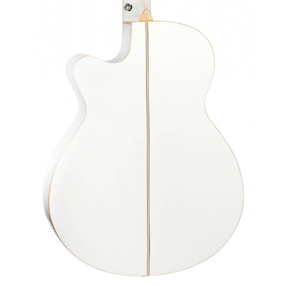 Tanglewood Winterleaf TW4CEBLW Super Folk Electro Acoustic Guitar - Whitsunday White Gloss