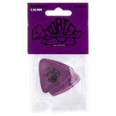 Jim Dunlop Tortex Triangle Plectrum Players Pack - 6 Pack - 1.14mm Purple