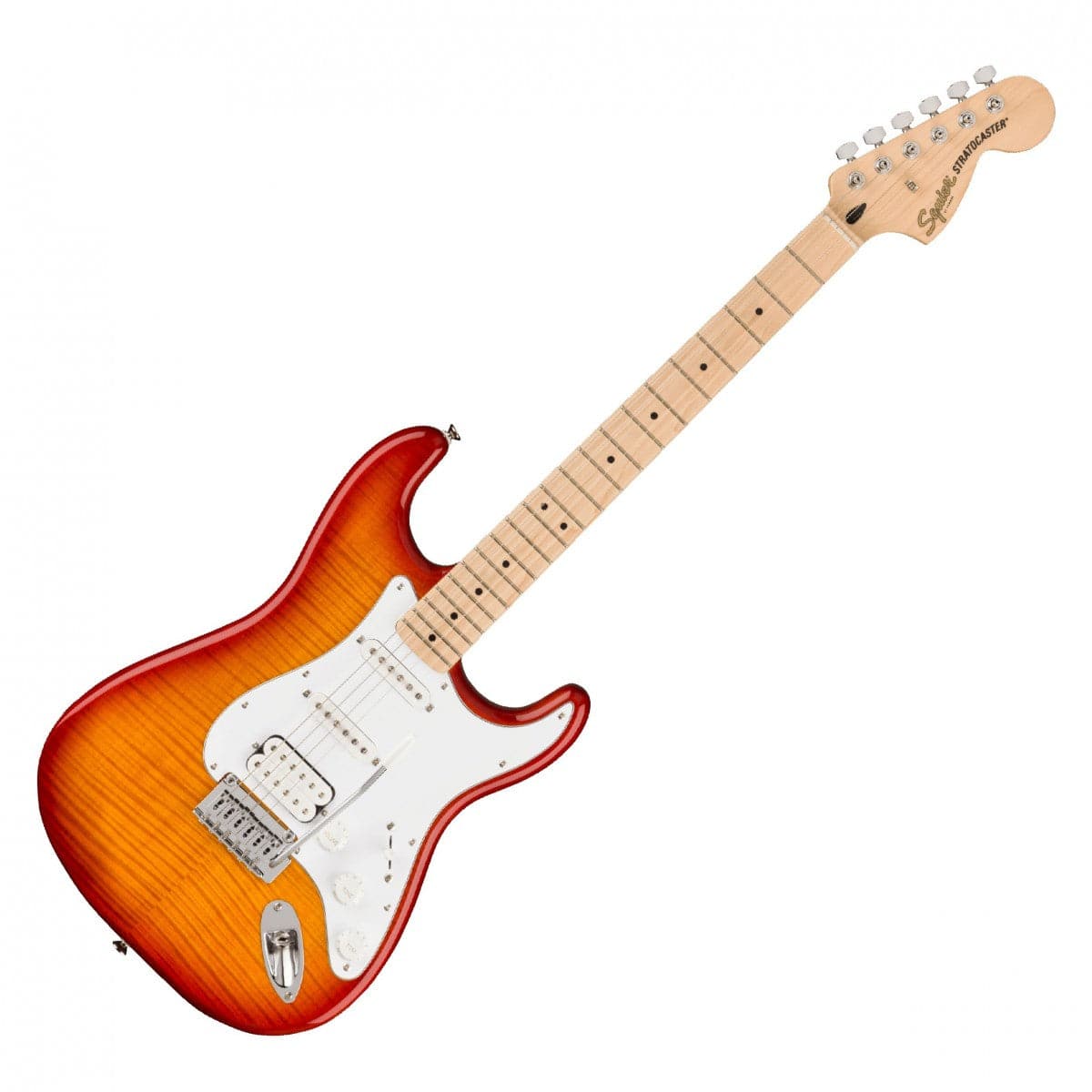 Squier Affinity Stratocaster HSS - Flame Maple Top - Sienna Sunburst