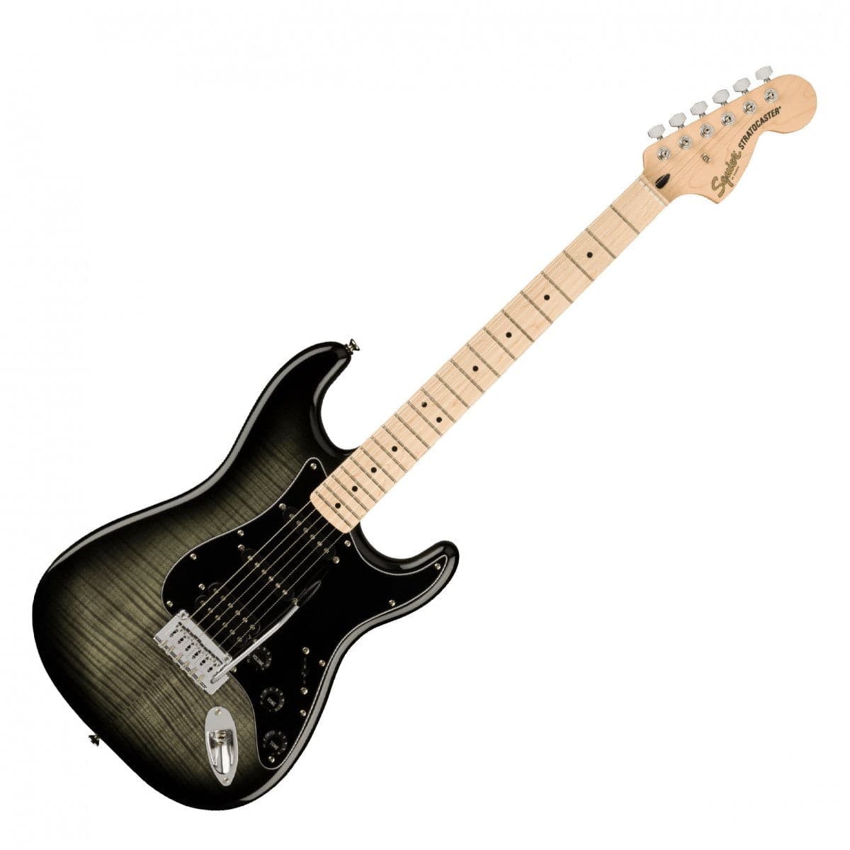 Squier Affinity Stratocaster HSS - Flame Maple Top - Black Burst