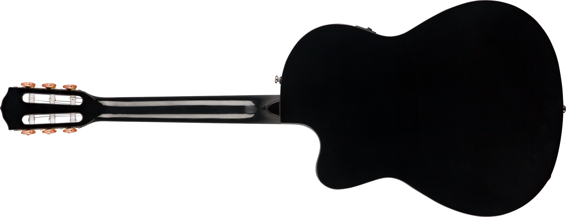 Fender CN-140SCE Nylon Electro Acoustic Guitar - Black with Hard Case